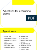 Adjectives Describing Places