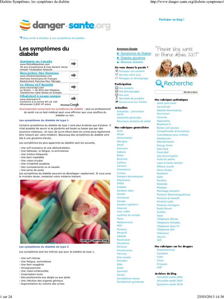 Diabete Symptomes Les Symptomes Du Diabete Diabete Specialites Medicales