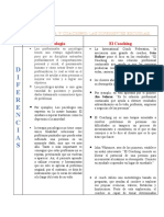 Cuadro Comparativo de Psicología y Coaching