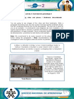 Learning Activity 4 / Actividad de Aprendizaje 4 Evidence: Describing Cities and Places / Evidencia: Describiendo