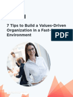 7 Tips To Build A Values Driven Organization
