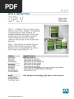 DPLV 2.1 Epoxy Primer: DP48LV (White) DP50LV (Gray) DP90LV (Black)