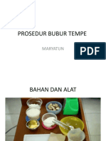 Prosedur Bubur Tempe