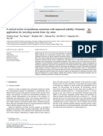 A Critical Review On Membrane Extraction With Improved Stability - Potential Application For Recycling Metals From City Mine