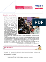 Ficha de Trabajao Semana3-2 5° Secundaria Comunicación PDF