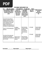 1 Performance Improvement Plan