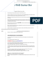 Contoh Rencana Anggaran Biaya Sumur Bor PDF