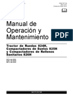 SSBU7877-09-00-ALL 826H Landfill Compactor, 825H Soil Compactor & 824H Wheel Dozer - Operations & Maintenance Manual