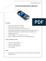 Arduino Photoresistor Detection Photosensitive Light Sensor: Description