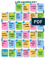 Adjectives With Prepositions BOARDGAME