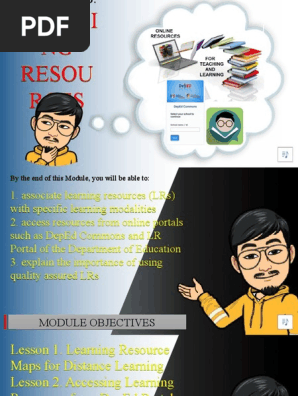 Learning Resource Maps For Distance Learning Deped Module 3B Learning Resources | Pdf | Distance Education | Login