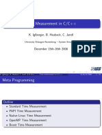 Time Measurement in C/C++: K. Iglberger, B. Heubeck, C. Jandl