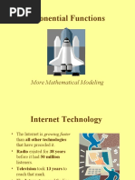 Exponential Functions: More Mathematical Modeling