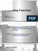 Evaluating Functions: Objective