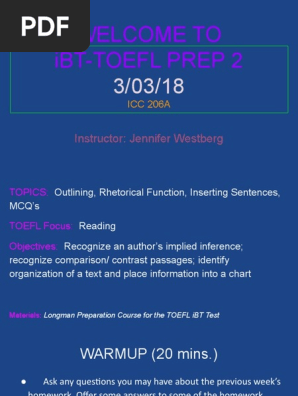 IBT-TOEFL PREP 2 3%2F03%2F18!