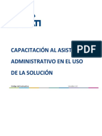 Capacitacion Al Asistente Administrativo en El Uso de La Solucion