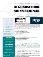 GRE Seminar Flyer