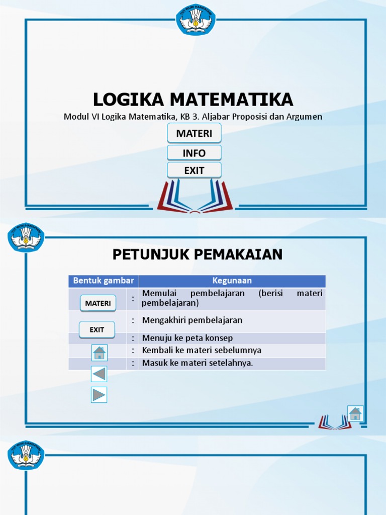 Logika Matematika: Materi Materi Info Info | PDF | Sains & Matematika
