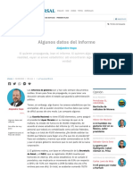 Algunos datos del Informe