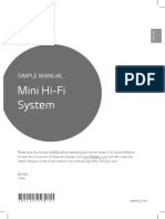 Mini Hi-Fi System: Simple Manual