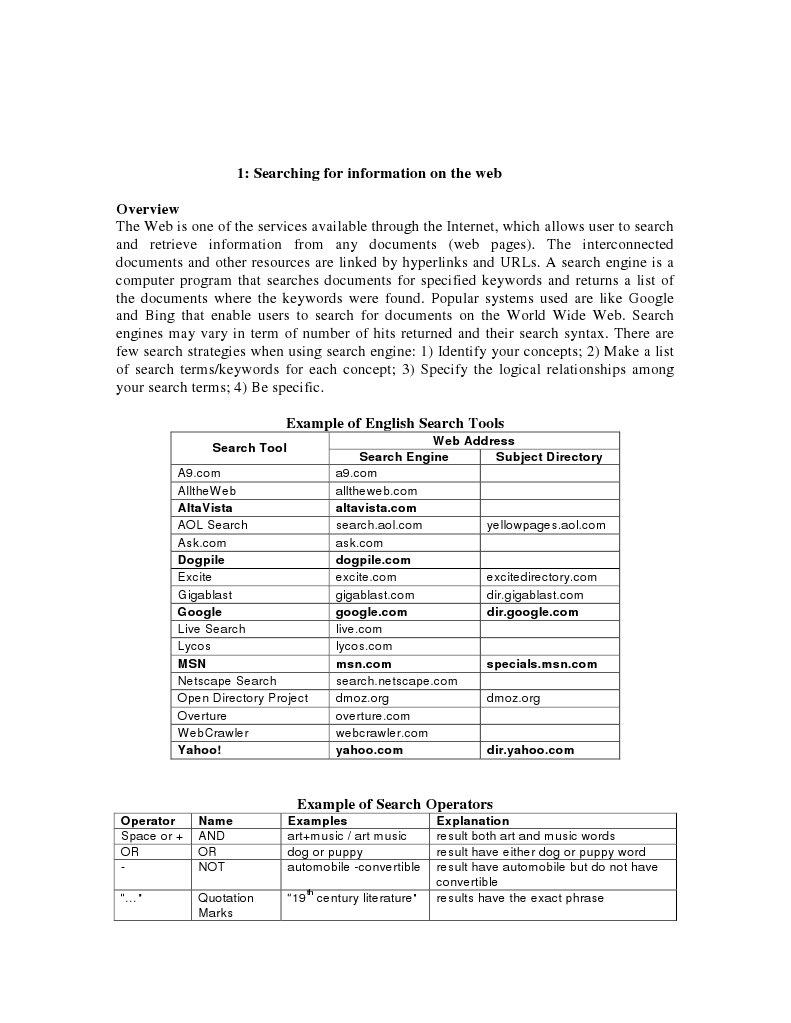 Web Search Strategies and Tools Guide | PDF | Web Search Engine ...