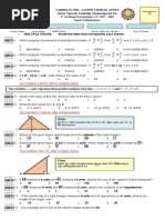 Grade 9 Math Exam 4th