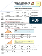 Grade 9 Math Exam 4th