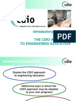 Introductory Workshop The Cdio Approach To Engineering Education