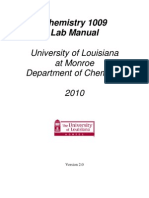 ULM Chemistry Lab Manual