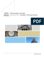 Colorado September 2020 Economic and Revenue Forecast