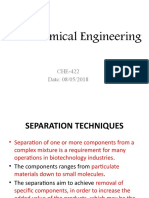 Bio-Chemical Engineering: CHE-422 Date: 08/05/2018