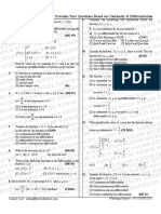 CALCULUS GATE Previous Year Questions Based On Continuity & Differentiation