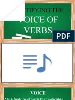 Identifying The: Voice of Verbs