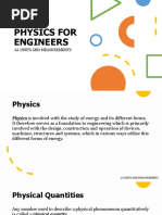 Physics For Engineers: 1A-Units and Measurements