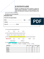 Questionnaire Brand Mgt.