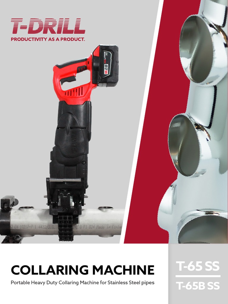 T-DRILL T-65 SS Collaring Machine | PDF | Pipe (Fluid Conveyance ...