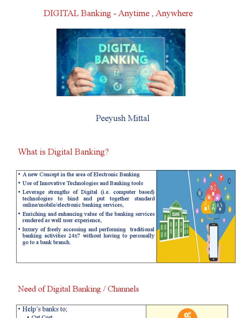 Digital Banking: Anytime, Anywhere Access | PDF | Finance & Money ...