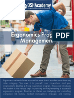 722 Study Guide - Ergonomics Program Management