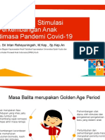 Stimulasi Anak Dimasa Pandemi Covid-19 - Sri Intan R