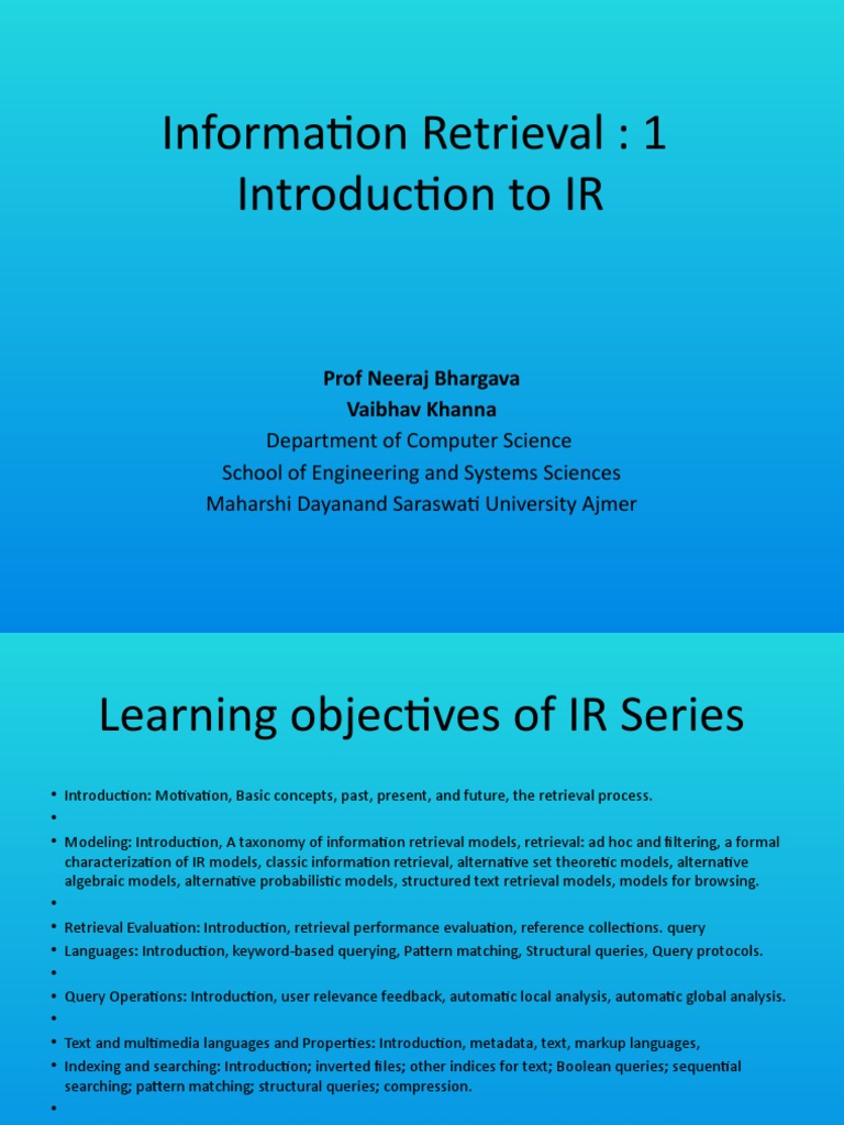 Introduction to Information Retrieval | PDF | Search Engine Indexing ...