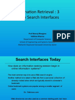 Information Retrieval 3 Query Search Interfaces