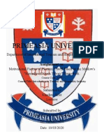 Primeasia University: Assighnment On