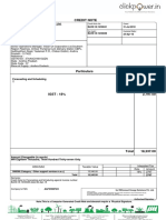 Credit Note: Reconnect Energy Solutions Pvt. LTD