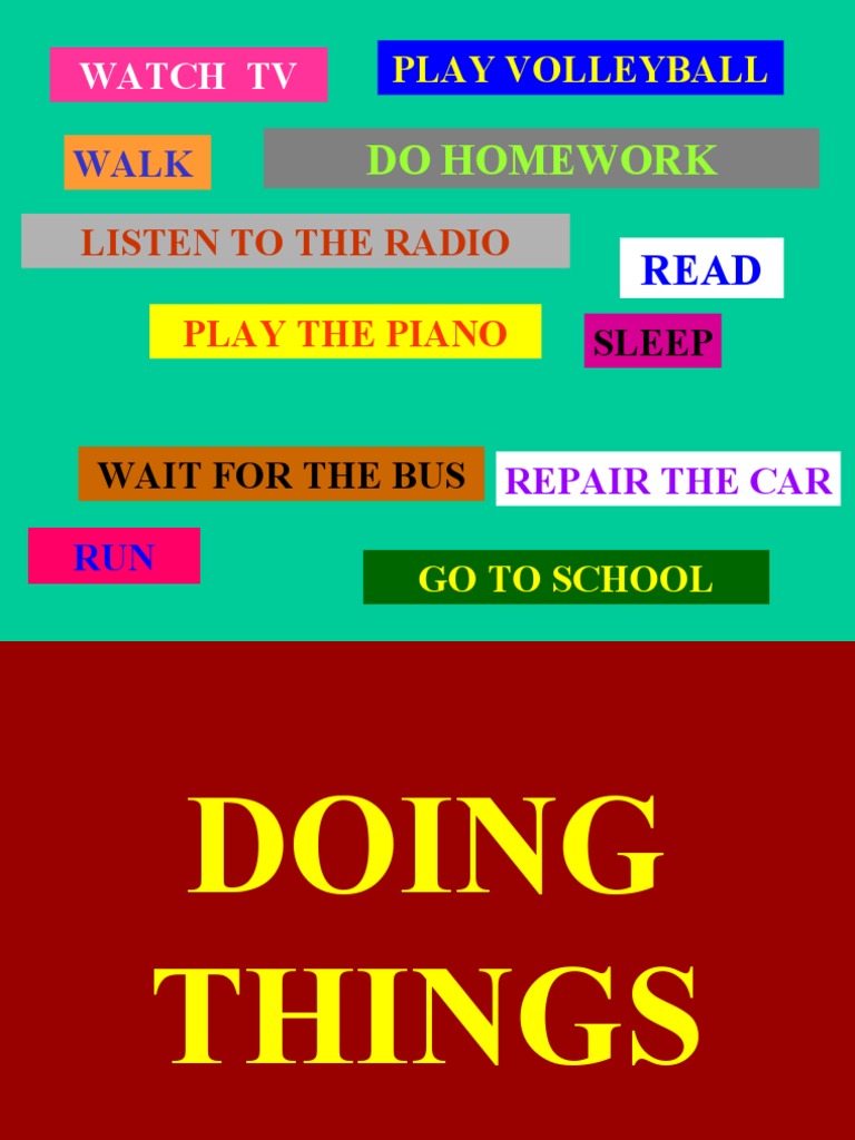 Do Homework: Watch TV | PDF