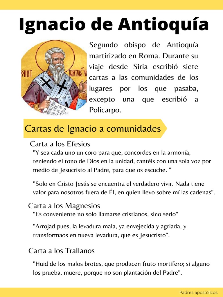Cartas de Ignacio de Antioquía | PDF