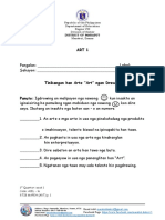 Republic of The Philippines Department of Education Region VIII Division of Samar Marabut, Samar