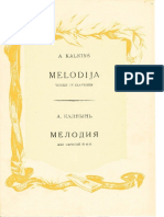 A Kalnins Melodija PDF