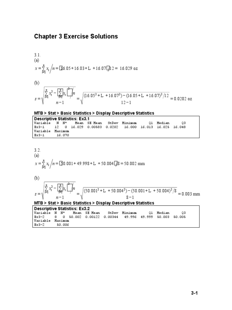 CH 03 | PDF | Descriptive Statistics | Histogram