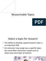 3-Researchable Topics