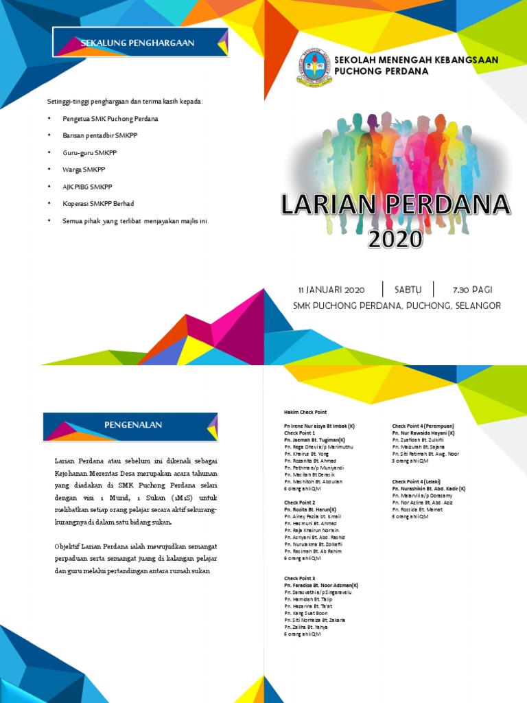 Buku Program Larian Perdana | PDF